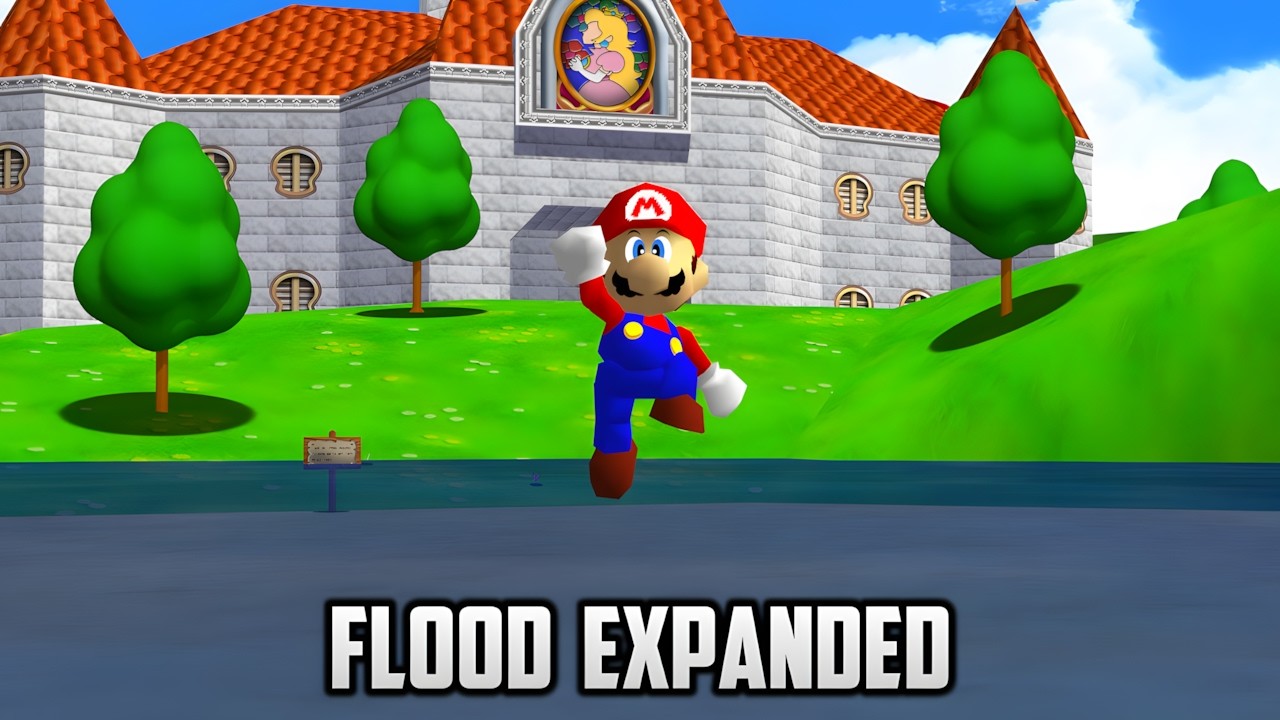 ⭐ Super Mario 64 - Flood Expanded v2.3.0 - Longplay