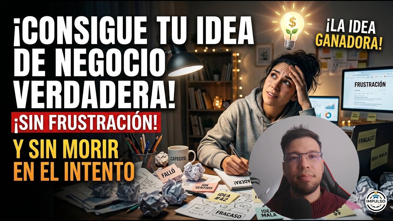 Cómo Conseguir Tu Idea de Negocio Rentable🚀 (Sin Frustración y Desde Cero)#IdeaDeNegocioRentable