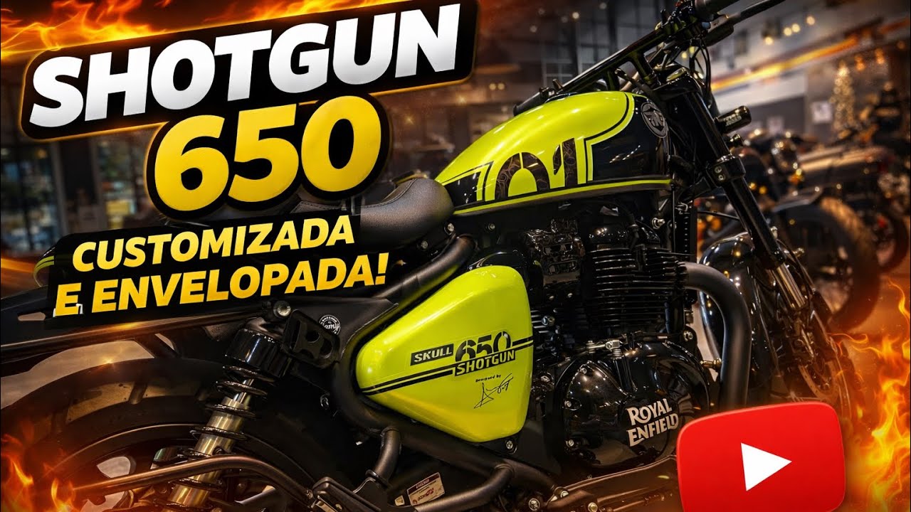 SHOTGUN 650 🔥 CUSTOMIZADA E ENVELOPADA PELA GARAGEM DO SAMY 