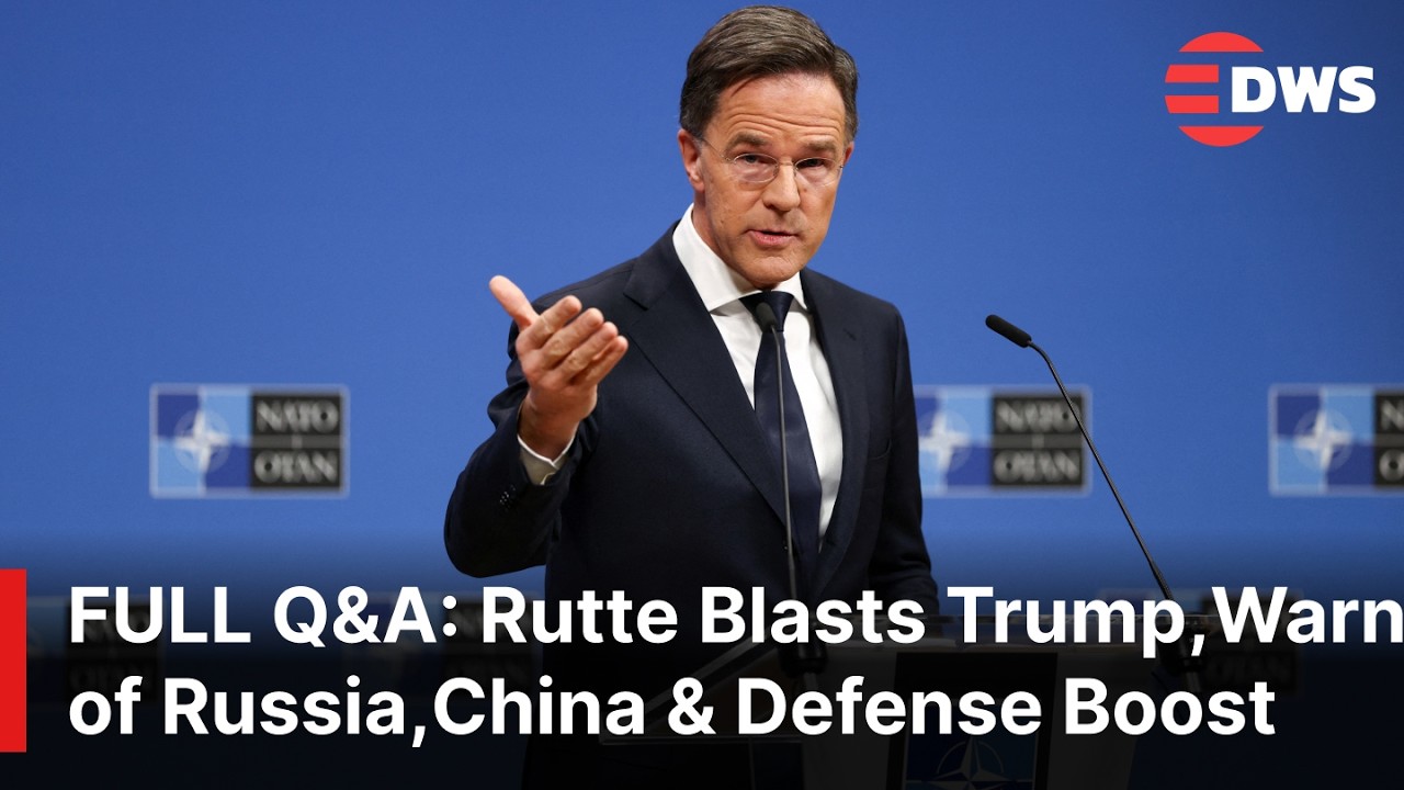 FULL Q&A: NATO Chief Rutte Blasts Trump, Warns of Russia & China Threats, Vows Defense Boost | AC1E