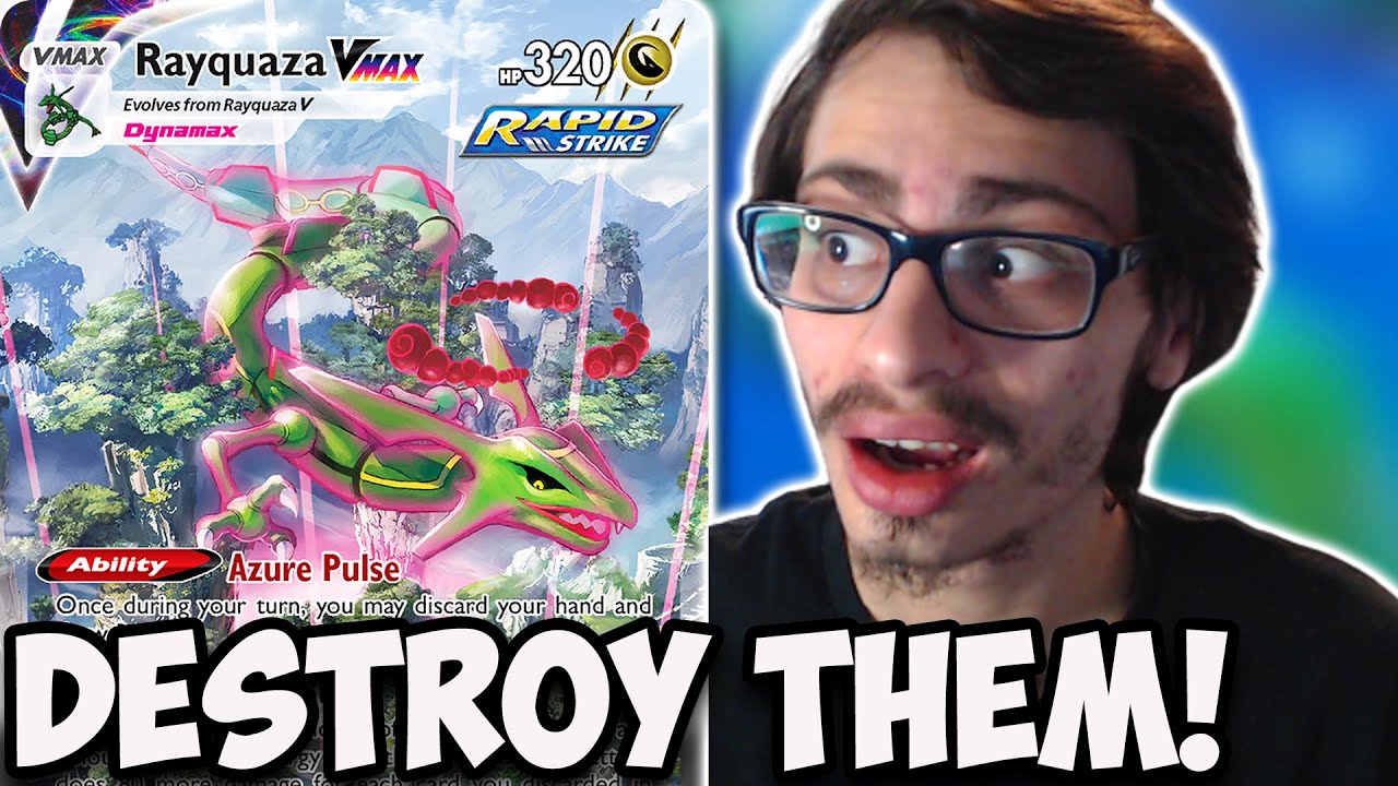 Rayquaza VMAX Destroys Everything In It's Path, Even With Rotation! Scarlet & Violet PTCGL