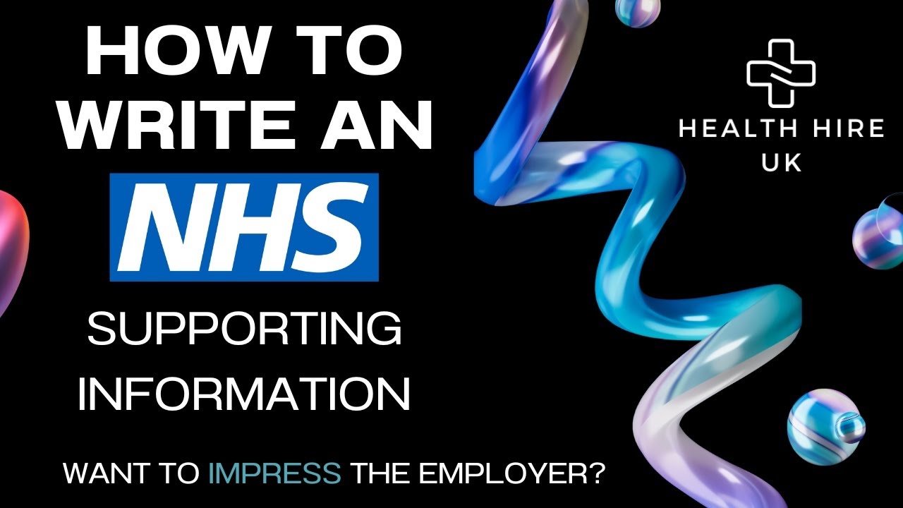 📝How To Write An NHS Supporting Information │✅ Impress Your Employer