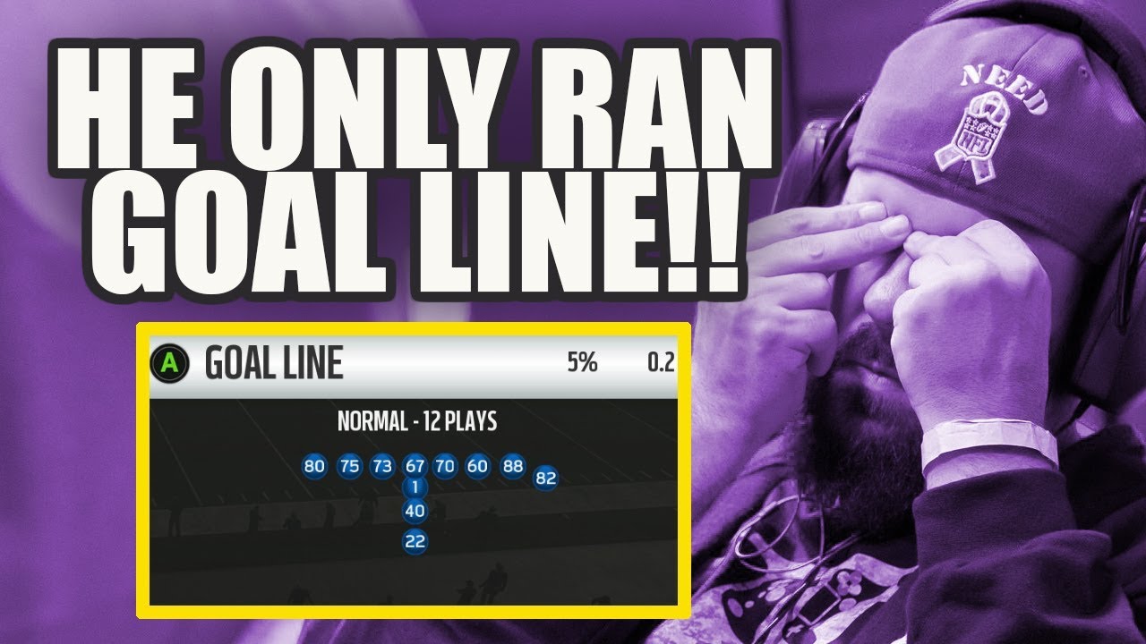 Madden 19 - WL PRO GAMEPLAY - HE ONLY RAN GOALLINE OFFENSE!!!!