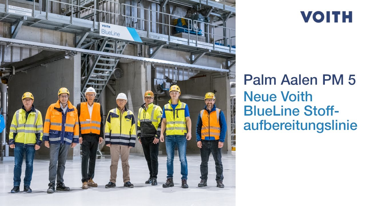 Neue Voith BlueLine Stoffaufbereitungslinie Palm Aalen PM 5 (DE)