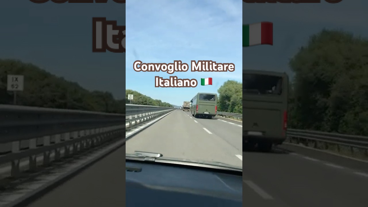 🇮🇹 Italian Military Convoy | Convoglio Militare Italiano in Sardegna