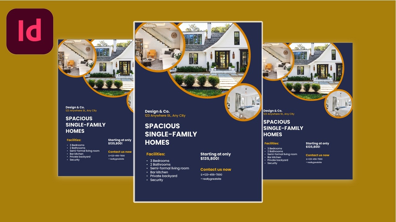 Real Estate Brochure Cover Design in InDesign 2026 | Step-by-Step Tutorial