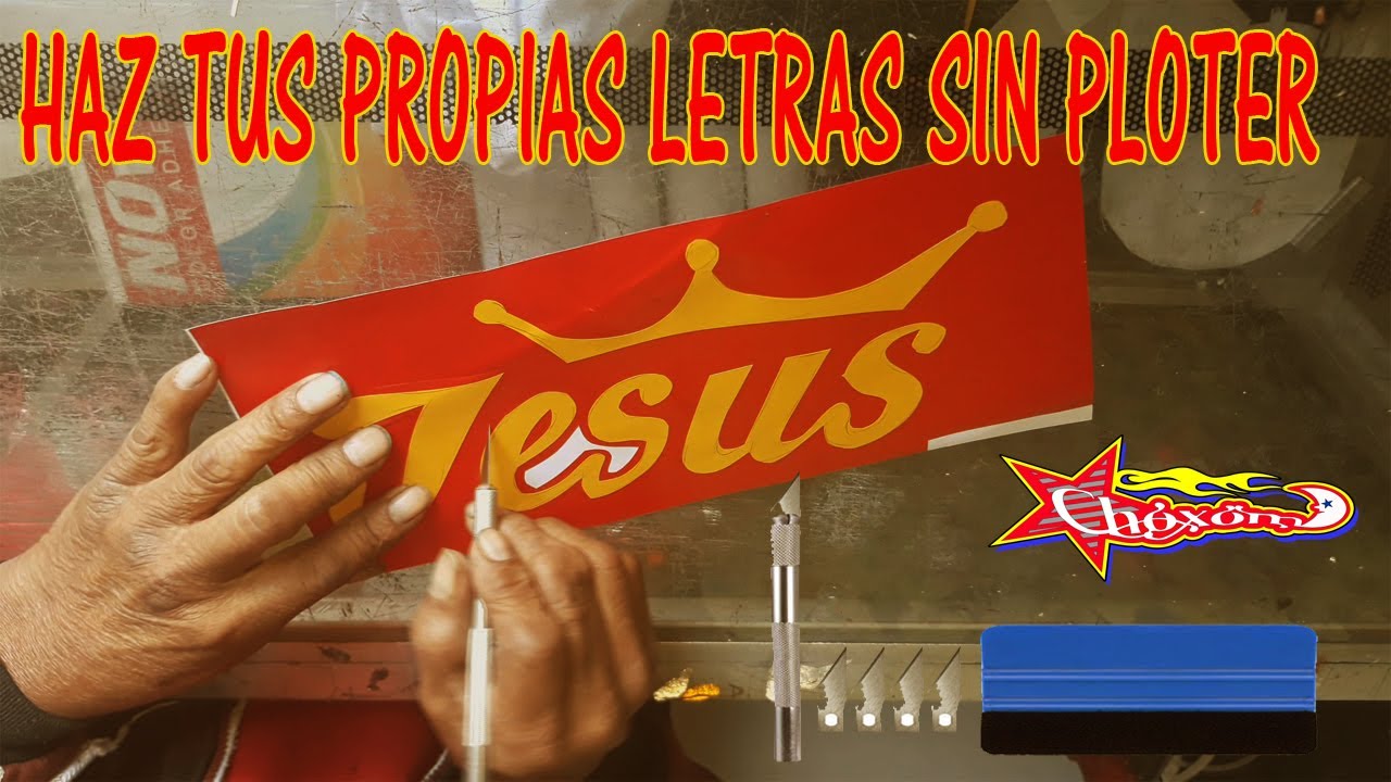 vinilo. como hacer tus propias letras de vinilo, sin plotter