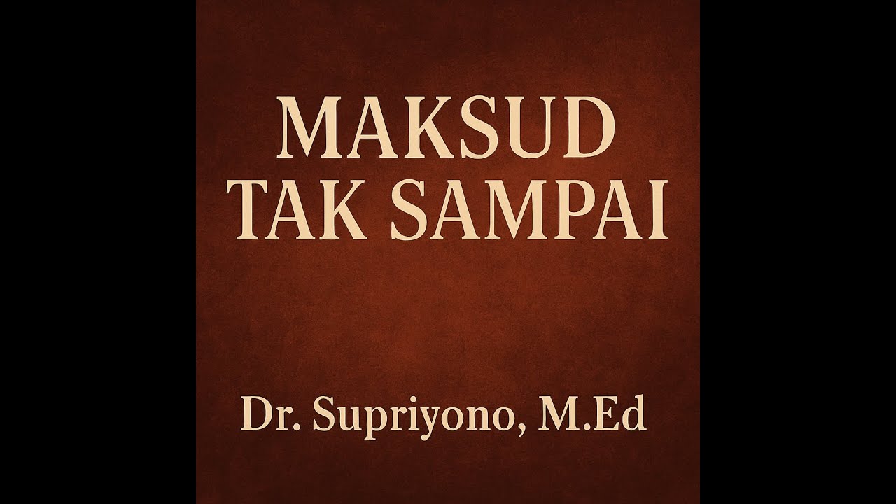 MAKSUD TAK SAMPAI: PUISI MUSIKAL MULTIKULTURAL KARYA YON SUPRIYONO