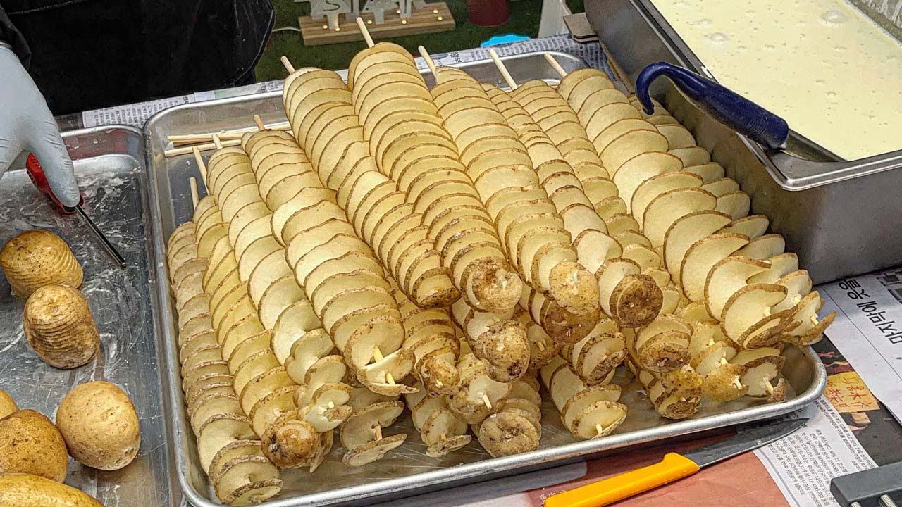 명동 길거리 회오리 감자! ㅣMyeongdong Korean Street Food