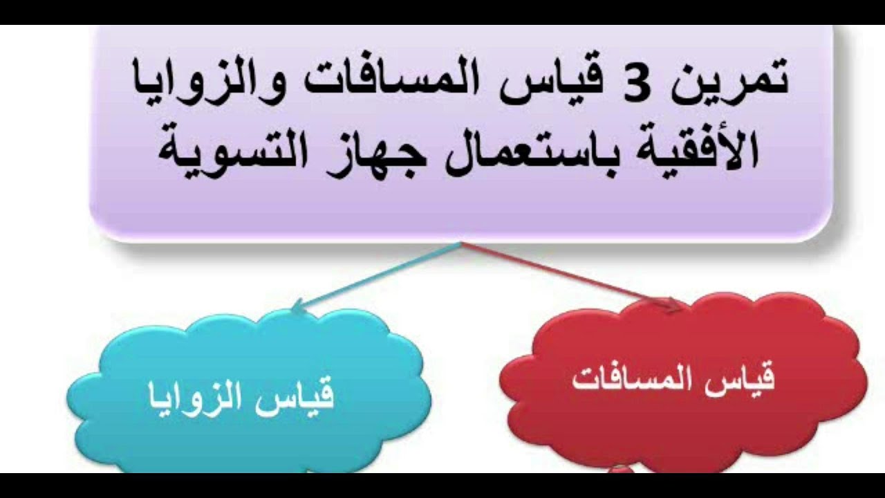 سلسلة حل تمارين الطبوغرافيا  تمرين 3 قياس المسافات والزوايا الأفقية باستعمال جهاز التسوية