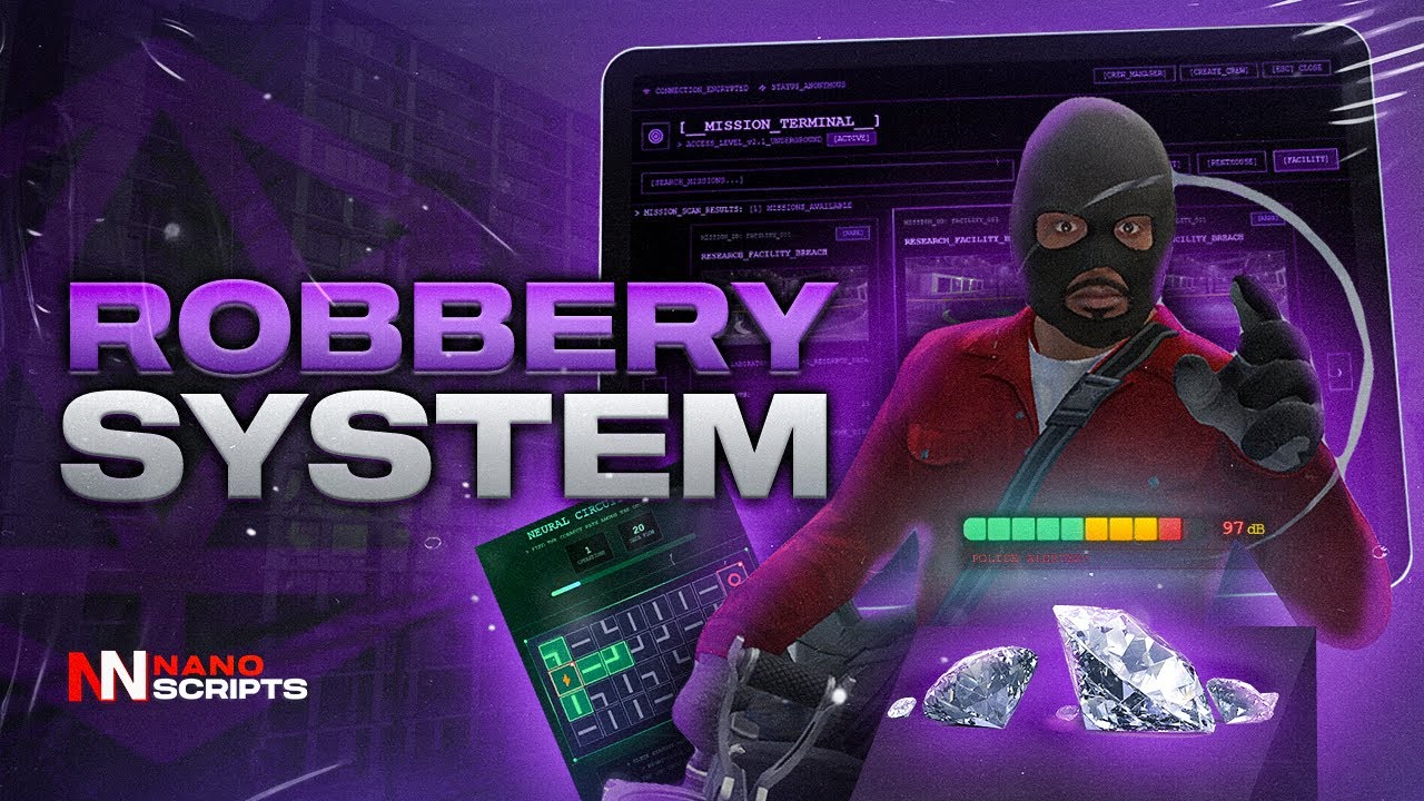 BEST Illegal Robbery Missions - Nano Scripts FiveM