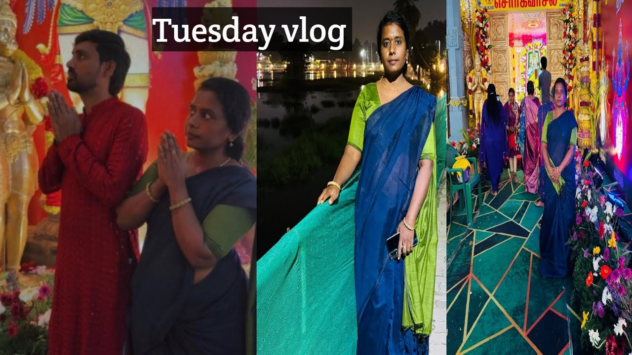 Tuesday vlog ll mukoti ekadashi ll muggu ll pooja ll temple visit ll