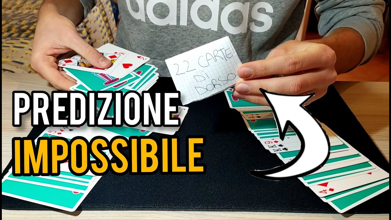 UNA PREDIZIONE IMPOSSIBILE TUTORIAL!!!magia con le carte