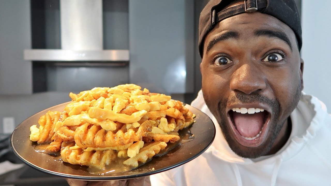 DIY WAFFLE FRY POUTINE!