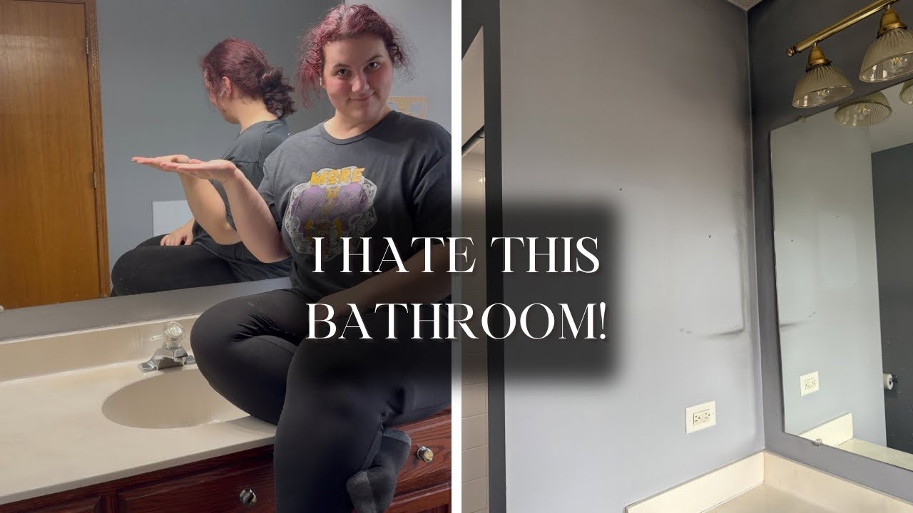 Why are these mirrors still popular?! | Budget Friendly Bathroom Makeover