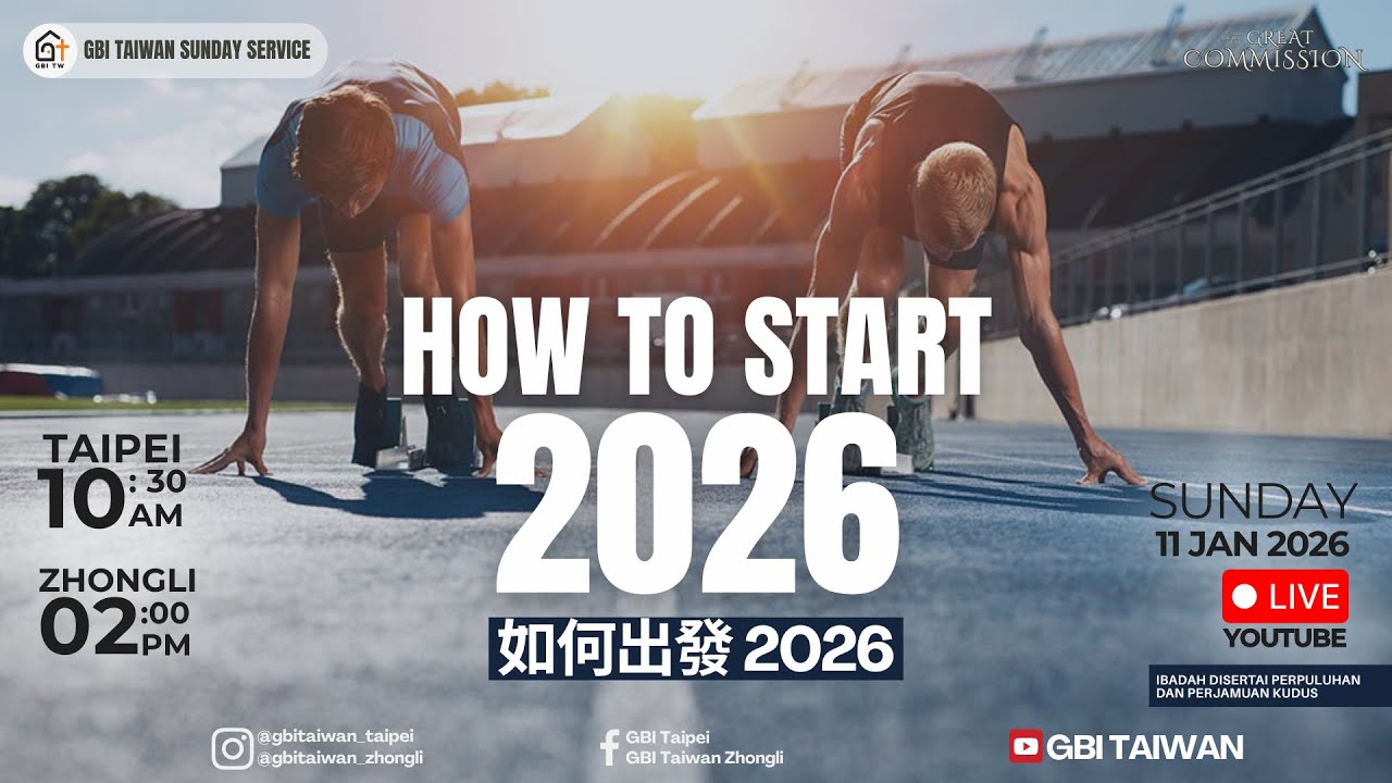 Ibadah Raya GBI Taiwan Zhongli 11 Januari 2026