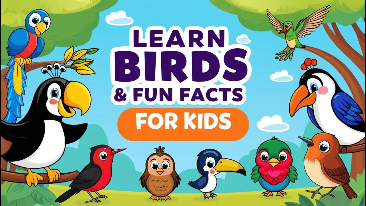 Bird Names for Kids | Learn Birds | Fun Bird Facts | Birds for Children