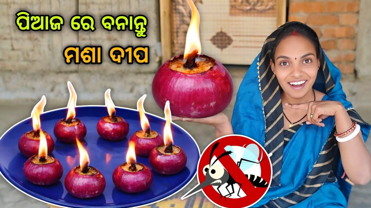 ପିଆଜ ରେ ବନାନ୍ତୁ ମଶା ଦୀପ ଗୋଟେ ବି ମଶା ଘରେ ରହିବେନି😱