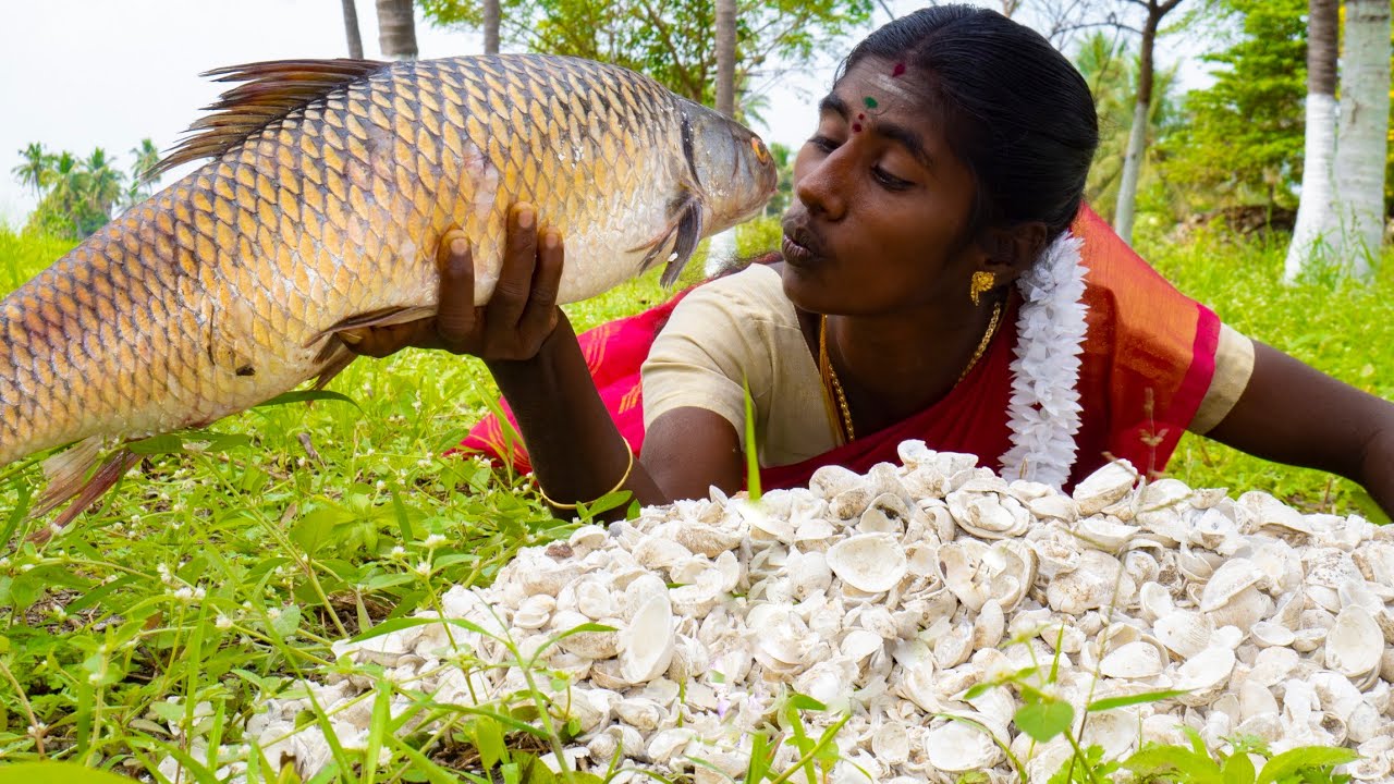 என்னது தீ இல்லாம சுட்ட மீனா Eppuraa?.....Village super cooking