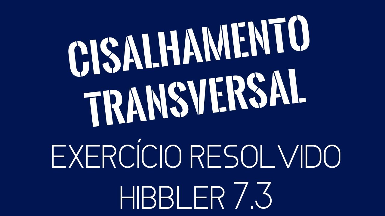 RESISTÊNCIA DOS MATERIAIS - EXERCÍCIOS RESOLVIDOS - HIBBELER 7.3