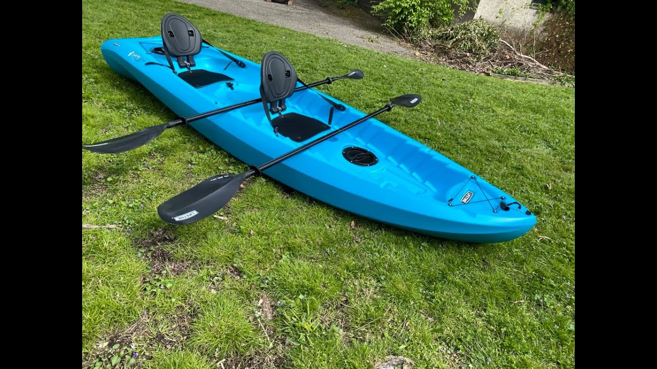 Kayak Lifetime Envoy Kokanee TANDEM Kayak. 1, 2 or3 Man Kayak!!! Quick review. Lifetime Tandem