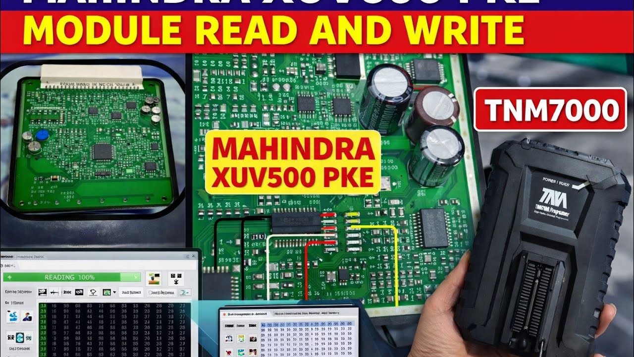 XUV500 PKE MODULE READ AND WRITE CLONE TNM7000 INDIAN VERSION 