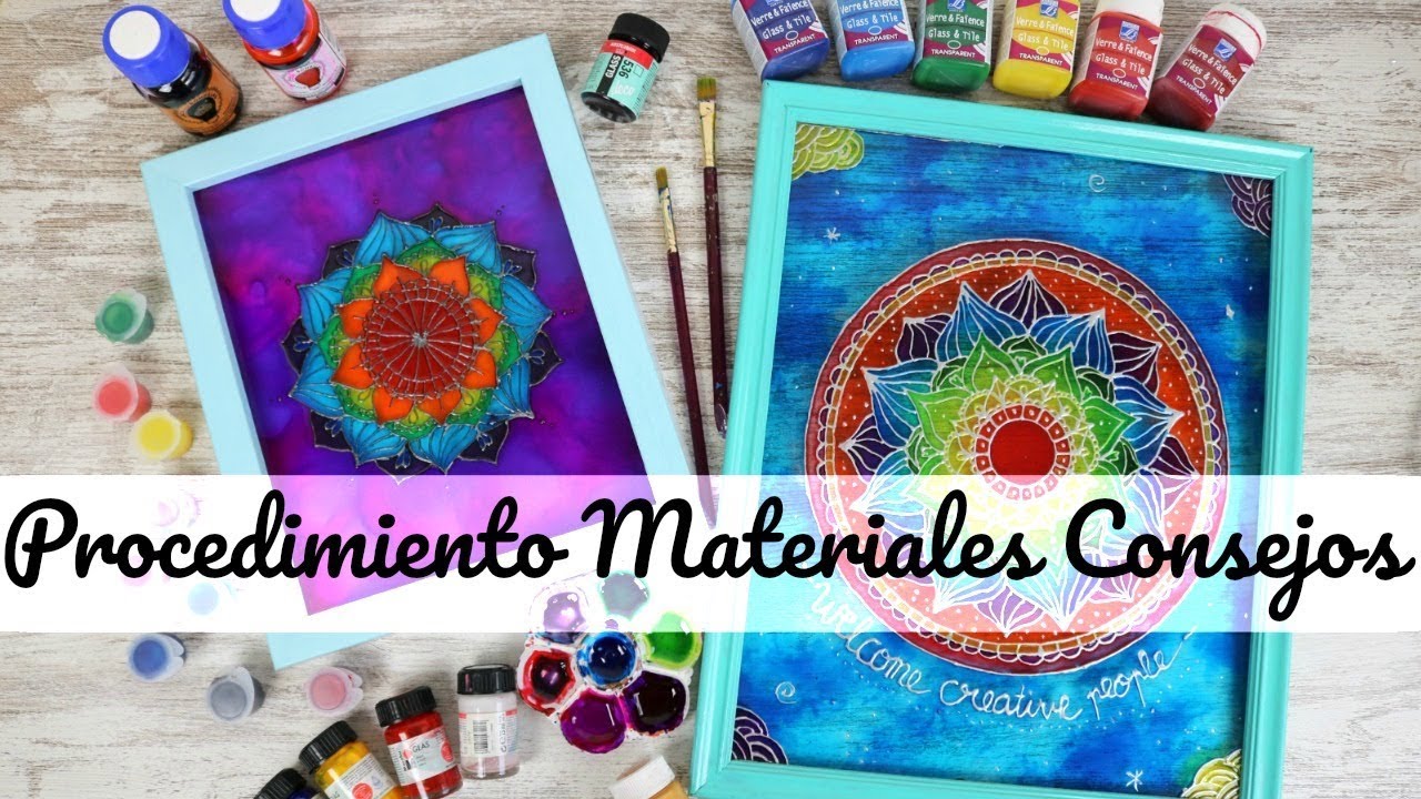 PINTA UN MANDALA SOBRE CRISTAL | PINTURA VITRAL PASO A PASO
