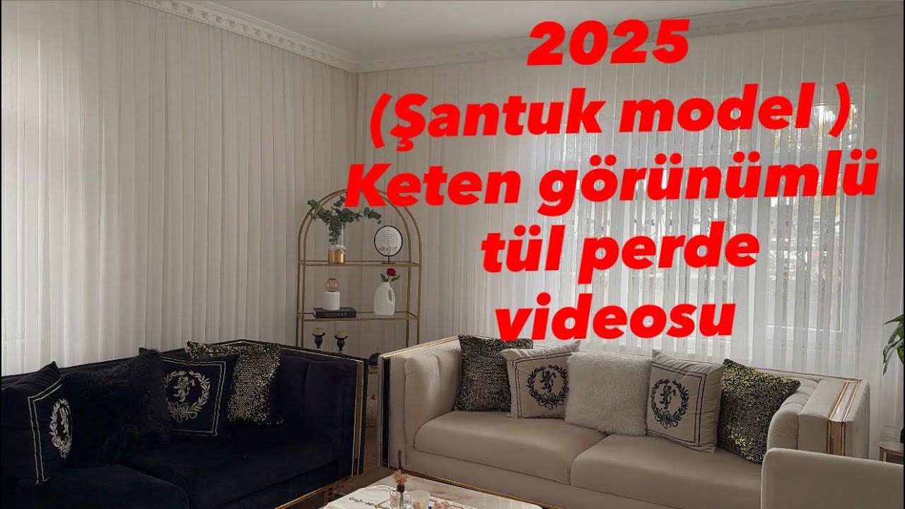 2025 yeni sezon şantuk tül 2025 New Season Linen-Look şantuk Tulle–DIY Curtain & Home Decor Tutorial