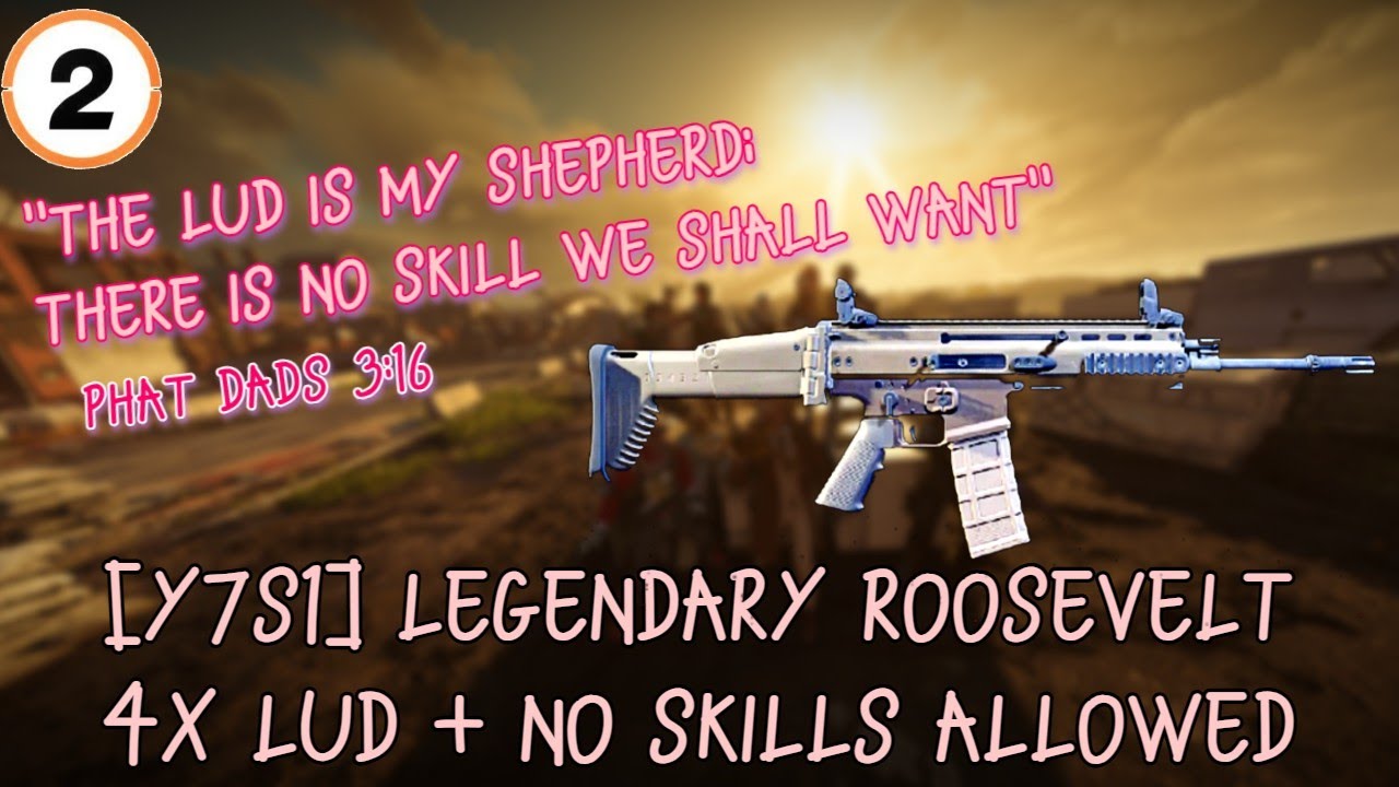 The Division 2 [Y7S1] - LEGENDARY ROOSEVELT 4x LUD ONLY + NO SKILLS ALLOWED ~ALL PRAISE THE LUD~