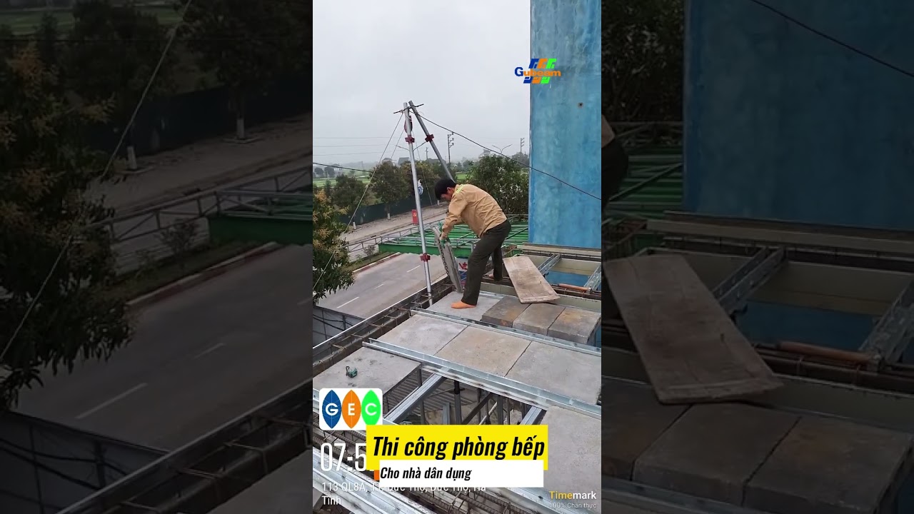 Thi công phòng bếp cho nhà dân dụng