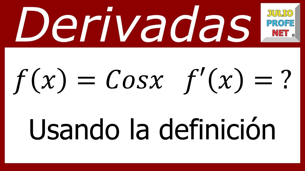 Cómo derivar funciones sin reglas de derivación | Ej. 6 #julioprofe