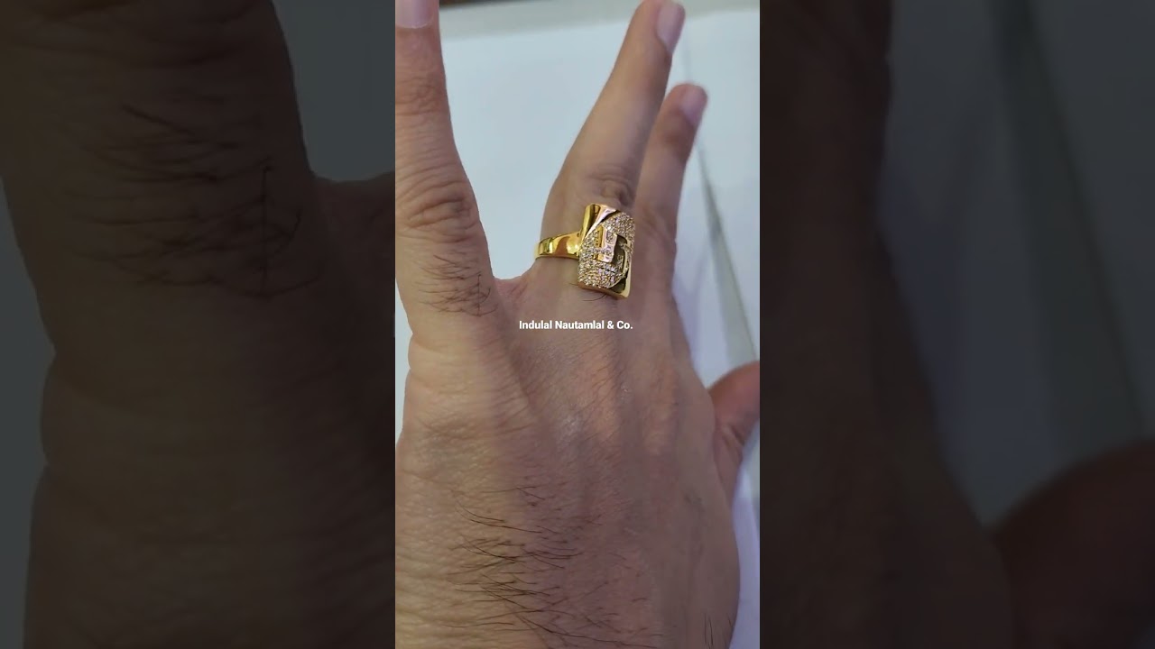 Gents Ring size 19 weight gm 5.720 Hallmark Gold 22 carat New Jewellery Design latest Collection