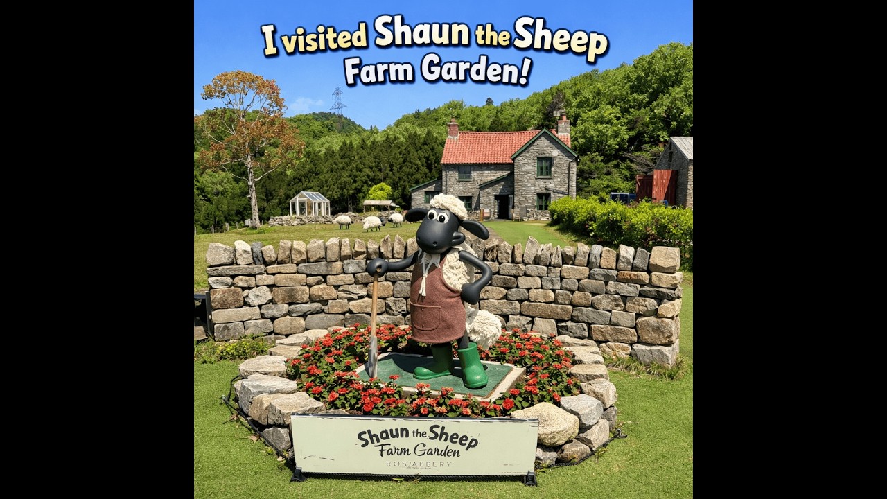 I went to Shaun the Sheep Farm Garden!