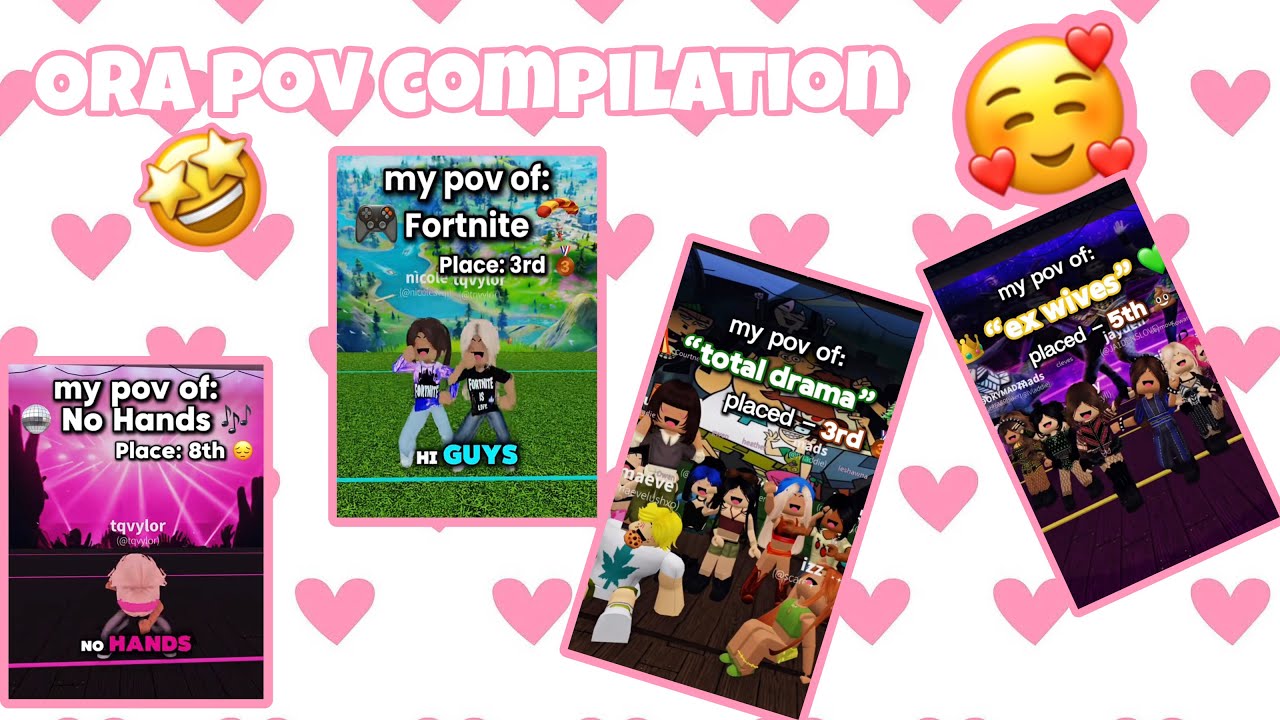 ORA ALDC ROBLOX POV COMPILATION VIRAL ! 💕🦄💗😱 NOT MY TIKTOKS | fun! 