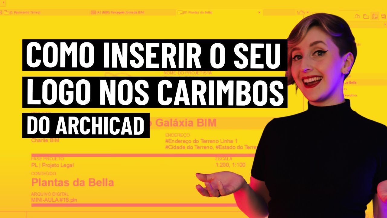 Como inserir seu logo nos carimbos do Archicad | Bella do BIM
