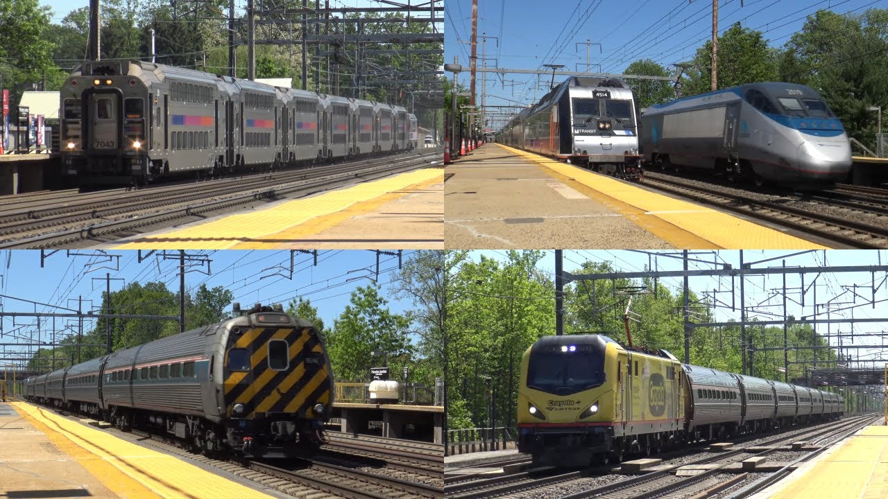 (National Train Day 2025) NJ Transit, Amtrak Windy Day Railfanning at Princeton Junction