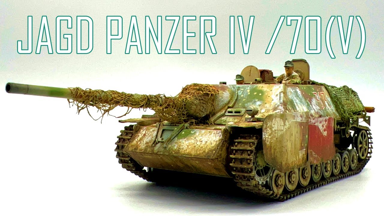1/35 TAMIYA JAGD PANZER IV /70 (V) LANG 【Full Build Video】~TANK MODEL~ 