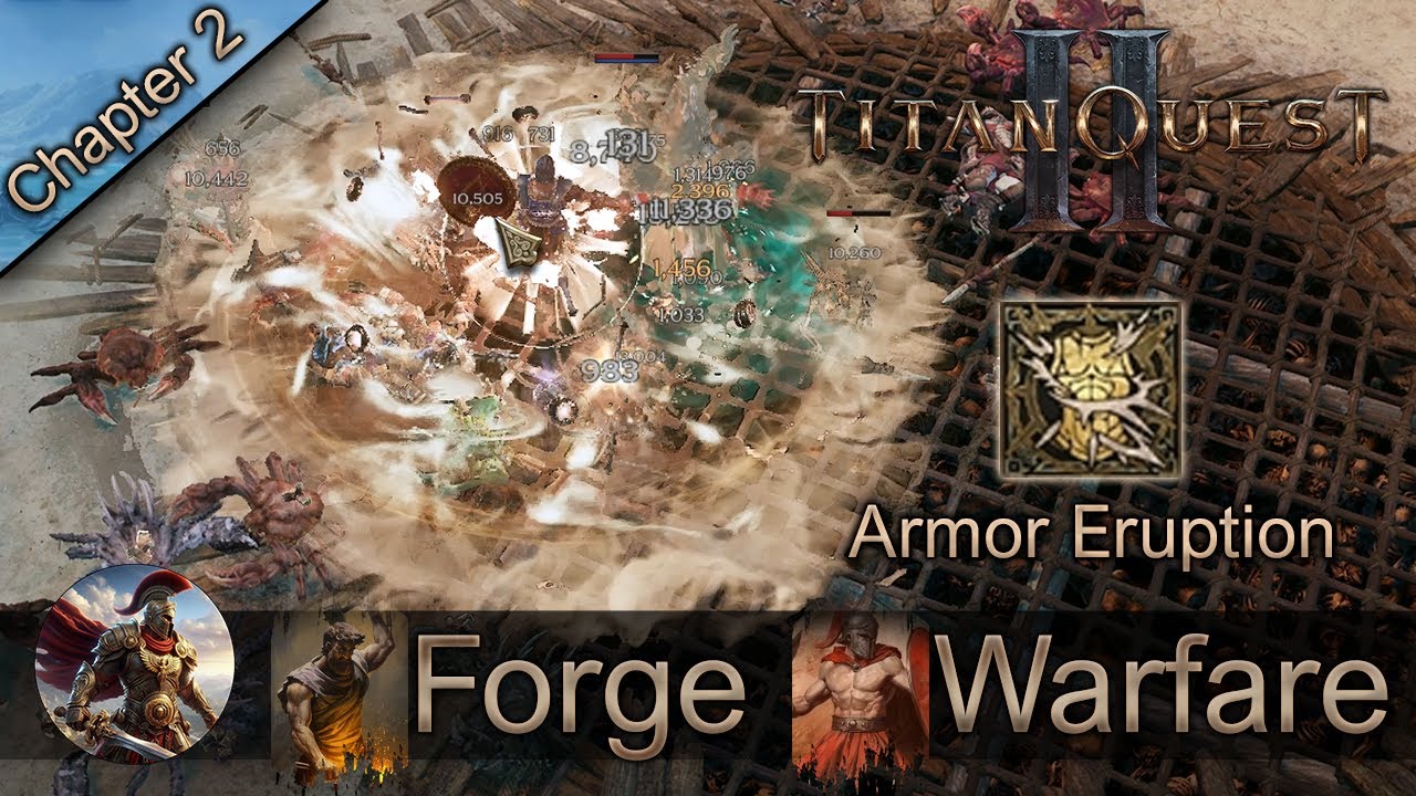 Titan Quest 2 - Forge Warfare Armor Eruption Build (Insane AOE Damage | No Commentary | HD)