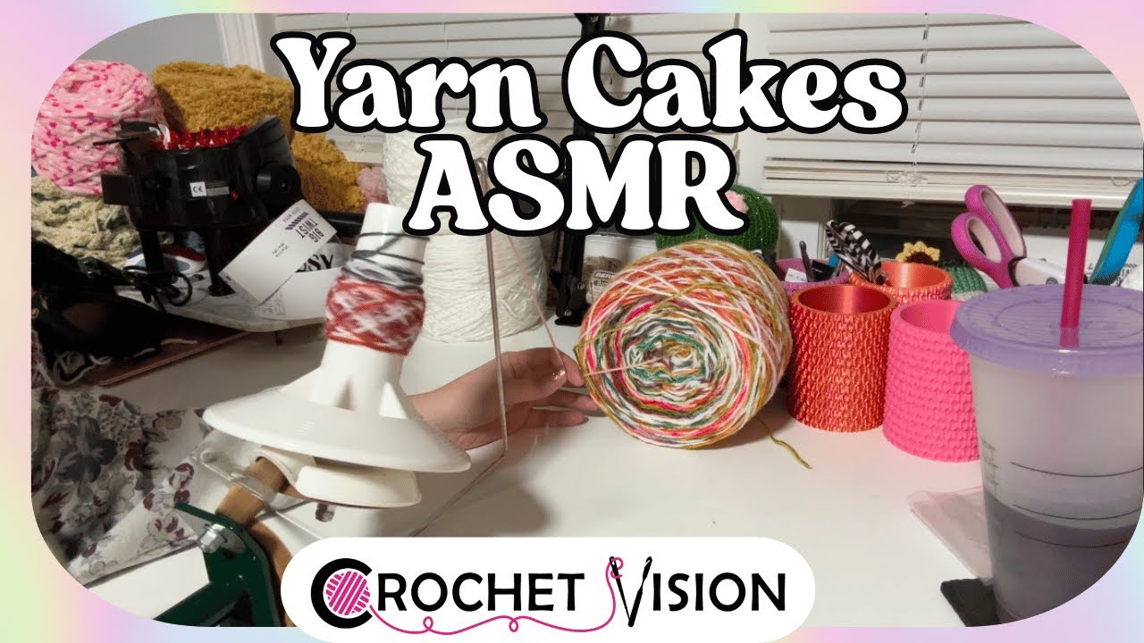 Relax & Unwind with Yarn Winding ASMR 🧶 Cozy Crafting White Noise