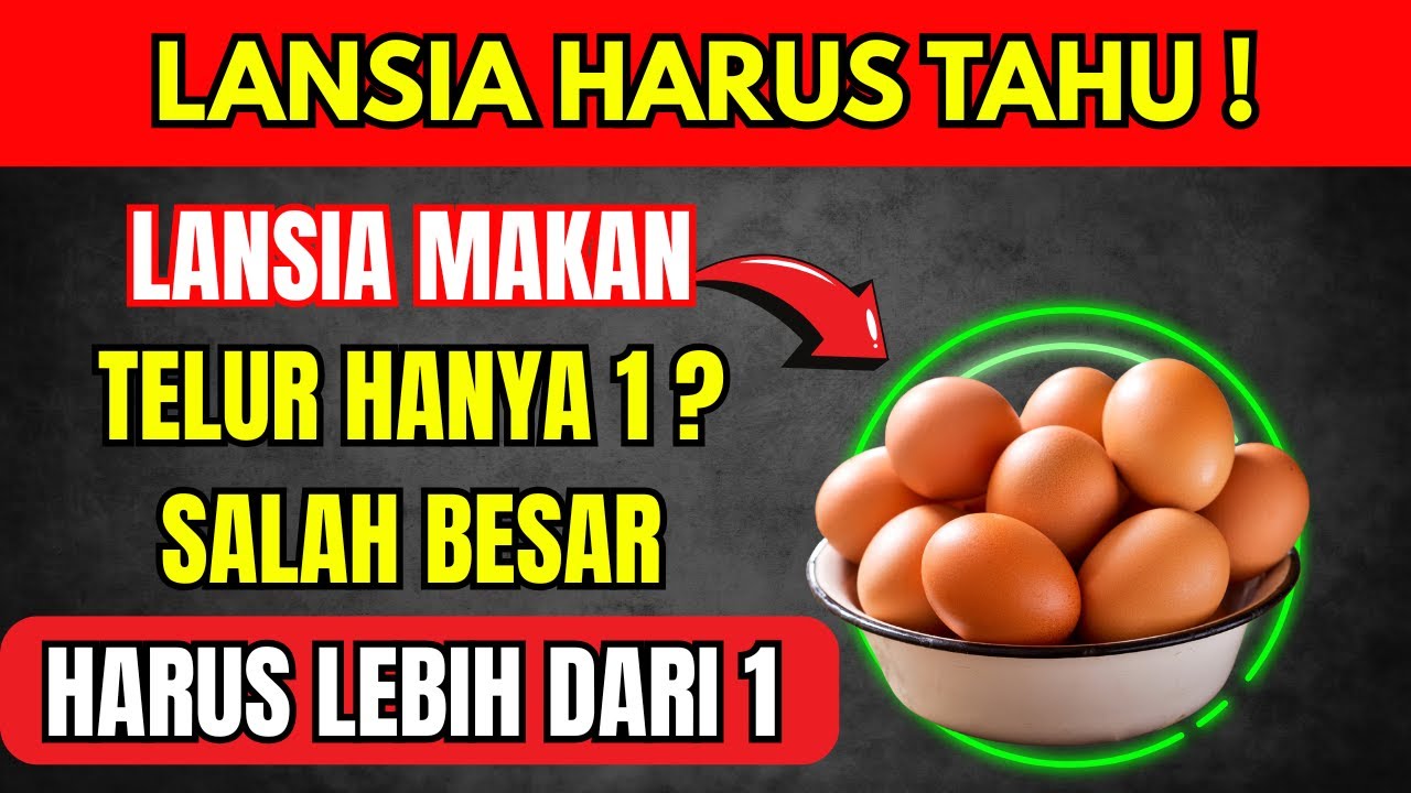 LANSIA WAJIB TAHU: Makan 3–4 Telur Per Hari Ternyata Lebih Sehat dari Satu Butir!