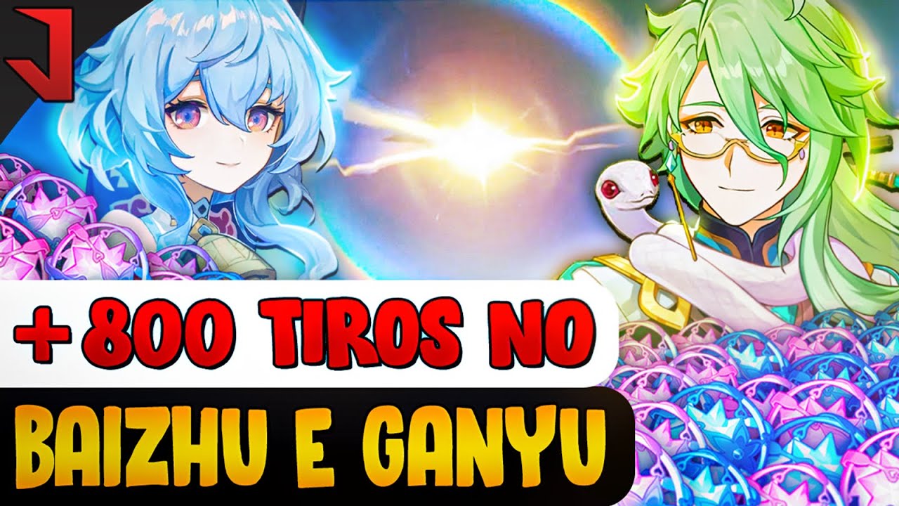 MAIS DE 800 TIROS NO BANNER DA GANYU E DO BAIZHU | GENSHIN IMPACT