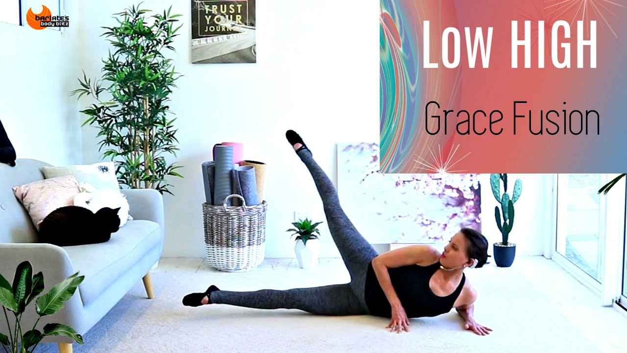 Low Impact High Intensity Fusion Flow Workout - BARLATES BODY BLITZ Low High Grace Fusion