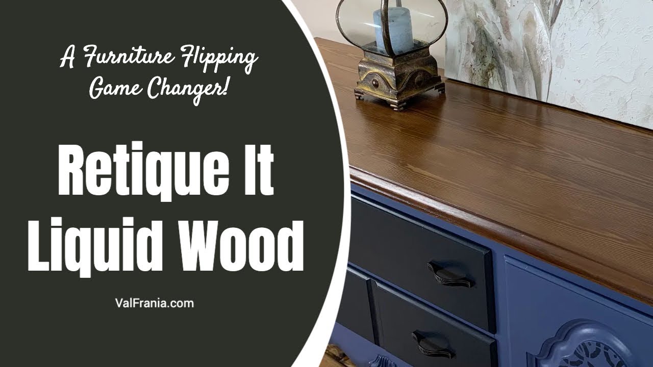Retique It Liquid Wood is a Game Changer - Buffet Top Gets New Look