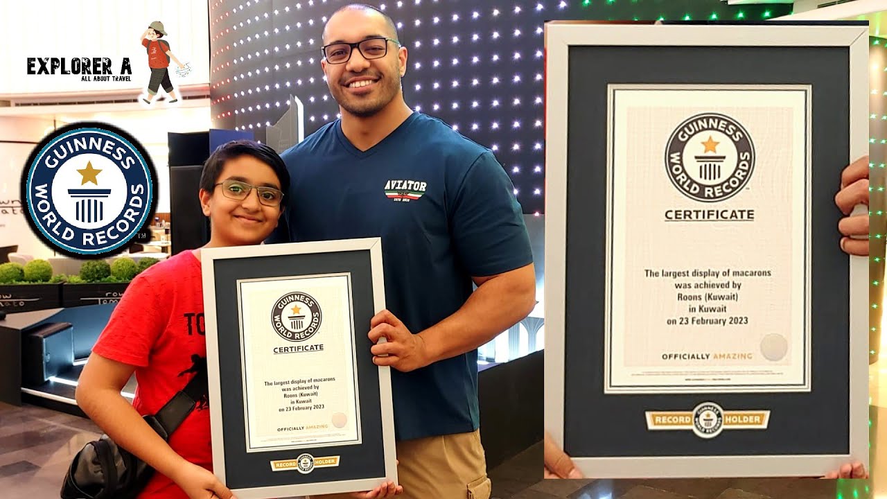 Guinness book of world records | Largest Display of Macrons | Roons | Kuwait