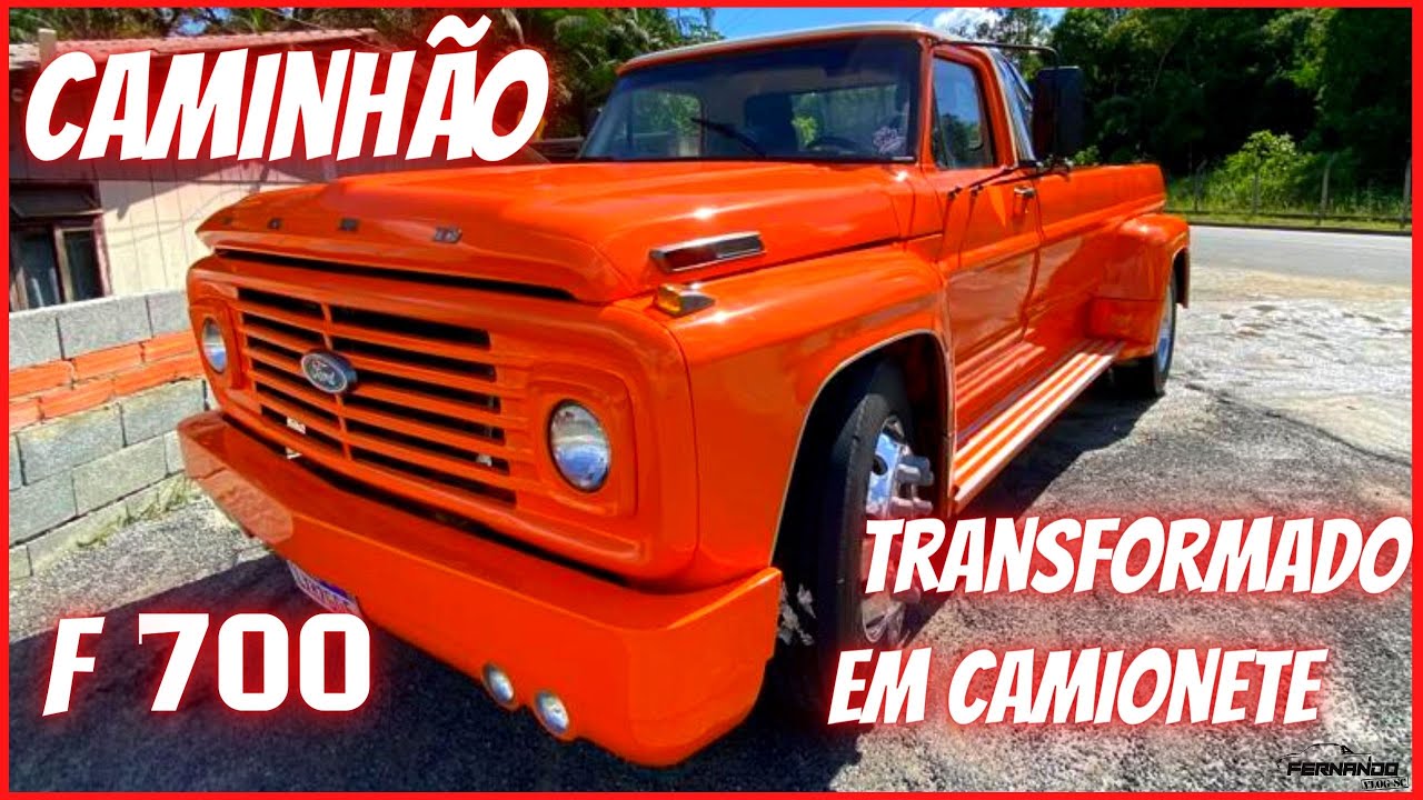 FORD F700 TRANSFORMADA EM CAMIONETE 