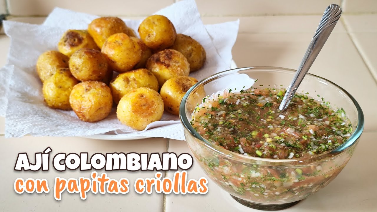 AJÍ TRADICIONAL COLOMBIANO 🤩 Para las papitas, empanadas o la fritanga 