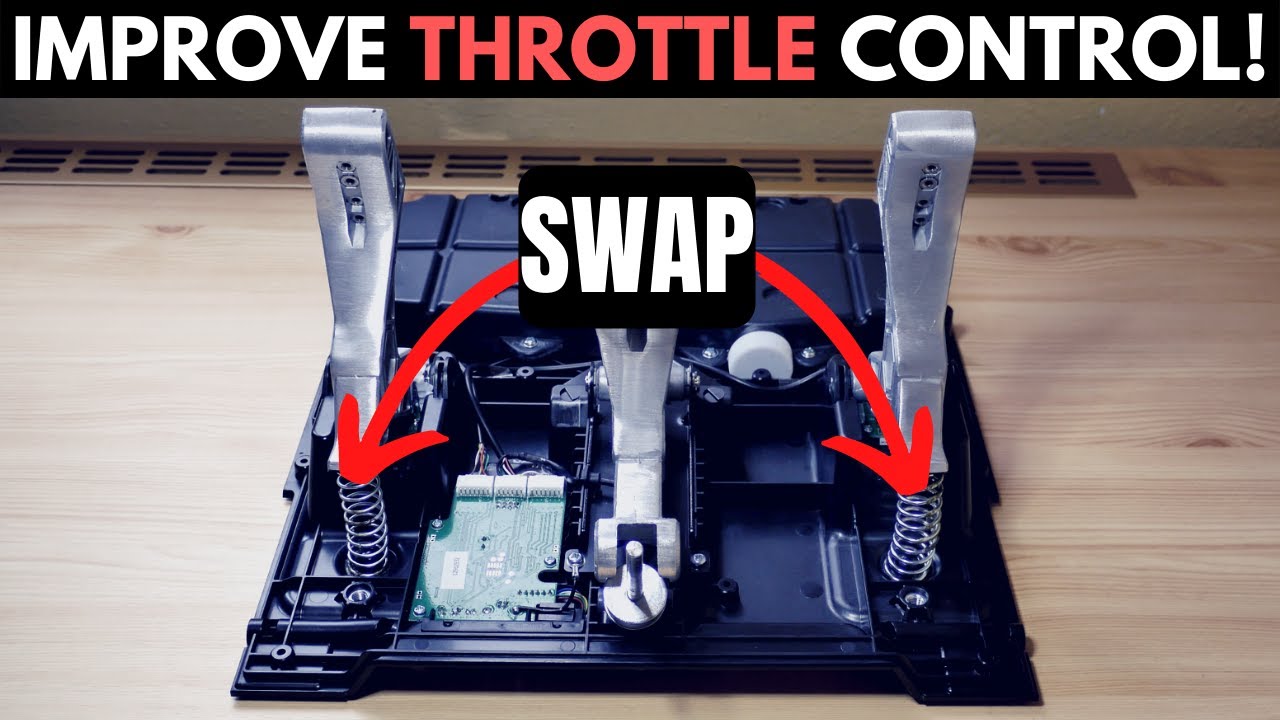Замена пружины дроссельной заслонки/сцепления Thrustmaster T-LCM | Разборка Thrustmaster T-LCM