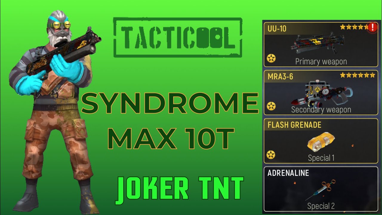 TACTICOOL: SYNDROME(MAX 10T)Uu-10+MRA3-6+FLASH+ADRENALINE｜Highlights🎮#panzerdog#tacticoolgame