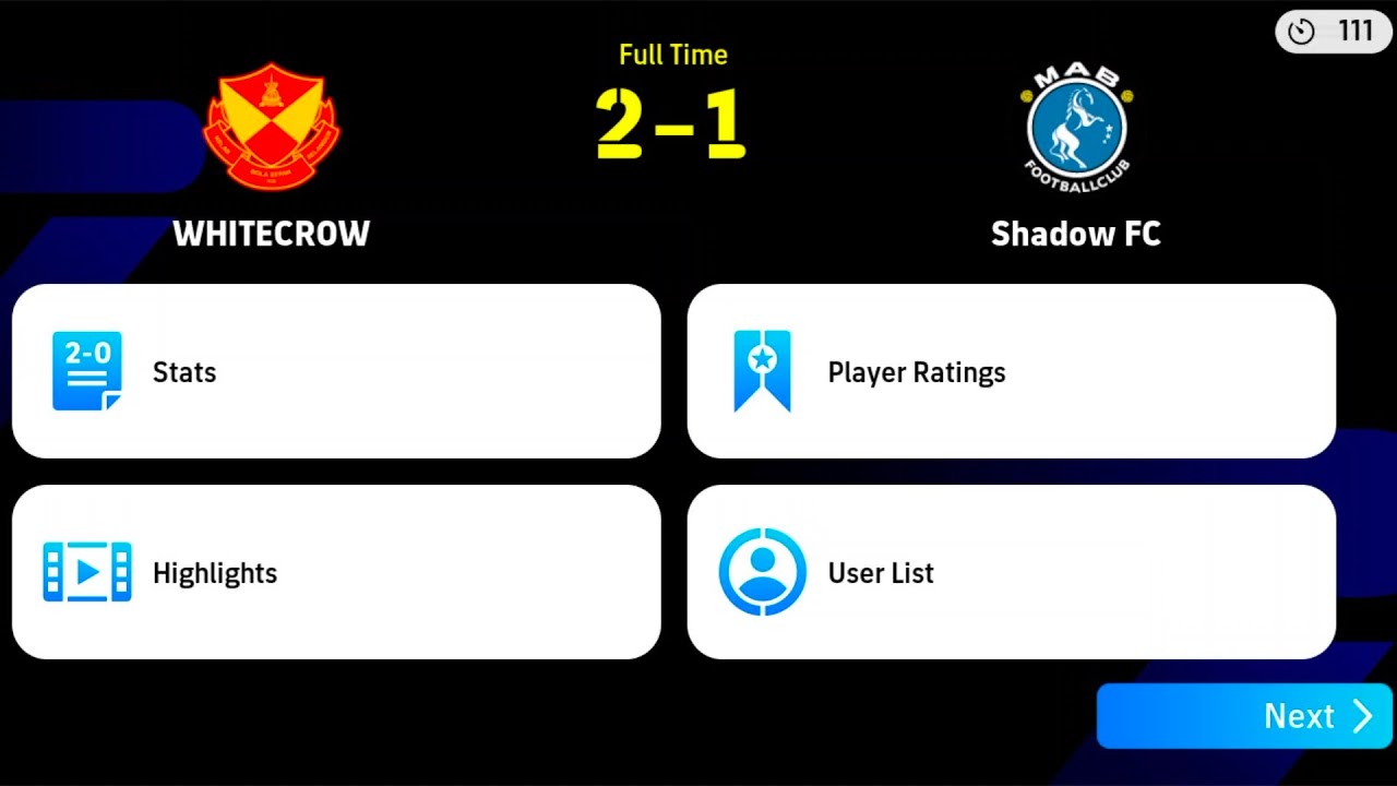 103 | (Danial) Whitecrow FC vs Shadow FC | 2 - 1 | 02-03-2025 | Ahad #efootball #football #pes