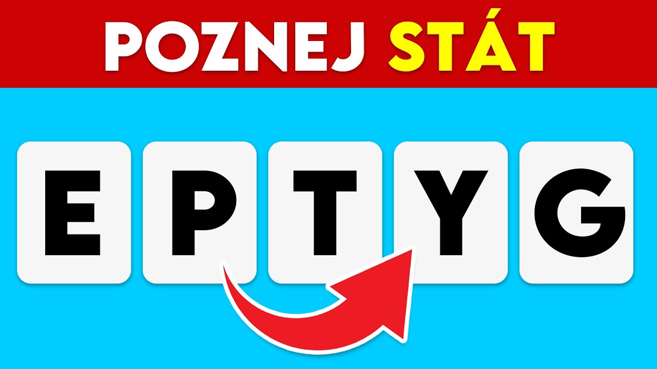 St&aacute;ty v Přesmyčk&aacute;ch | Uh&aacute;dni Zemi Podle Zam&iacute;chan&eacute;ho Jm&eacute;na | Country Quiz 🌎